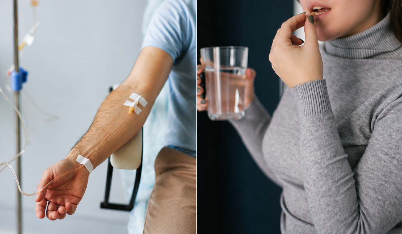 Iron infusion vs. iron pills comparison for iron deficiency treatment