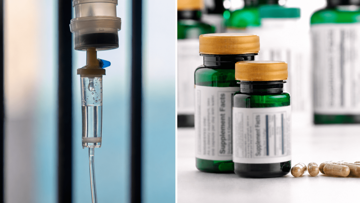 NAD IV therapy versus oral NAD supplements side by side comparison