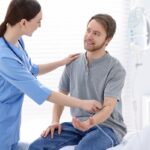 Iron Infusion Results Timeline: Nurse Preparing Patient's IV