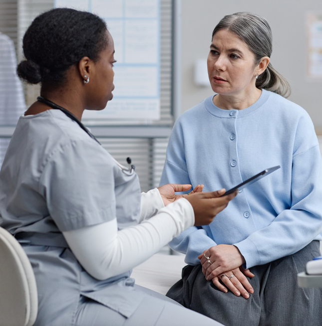 Adult Medical & Wellness Services consultation between a healthcare provider and an adult patient